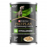Pro Plan Veterinary Diets HA для щенков и взрослых собак, для снижения непереносимости ингредиентов и питательных веществ, Консерва, 400 г