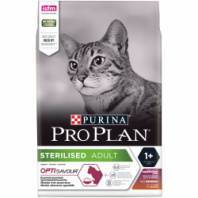 Сухой корм Pro Plan® для взрослых стерилизованных кошек и кастрированных котов, с высоким содержанием утки и c печенью, Пакет, 3 кг 