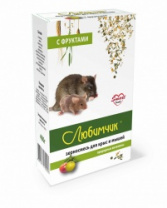 Любимчик Зерносмесь для крыс и мышей с фруктами 400гр Любимчик Зерносмесь для крыс и мышей с фруктами 400гр