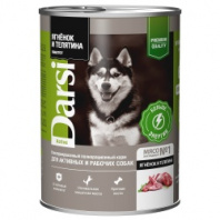 Дарси Консервы д/собак активных и рабочих паштет Ягненок и Телятина 410г Дарси Консервы д/собак активных и рабочих паштет Ягненок и Телятина 410г