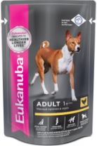 Корм для собак Eukanuba Adult All Breed влажный рацион из курицы в соусе,100г