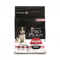 Сухой корм Pro Plan® для щенков средних пород с чувствительной кожей, с высоким содержанием лосося, Пакет, 12 кг