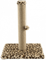 Когтеточка "Cтолбик № 4 с игрушкой разноцветная 360*360*460 мм 