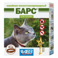 Барс ошейник инсектоакарицидный д/кошек, 35 см 