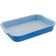 Туалет Gamma для кошек с прозрачной сеткой  Пг-08100 (40х28х6см) 