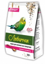 Любимчик Зерносмесь 500 гр для попугаев стандарт Любимчик Зерносмесь 500 гр для попугаев стандарт