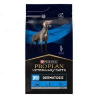 Сухой корм Pro Plan Veterinary Diets для щенков и взрослых собак для поддержания здоровья кожи при дерматозах и выпадении шерсти, Пакет, 3 кг
