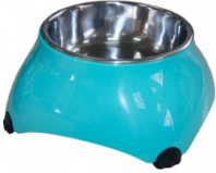 Миска SuperDesign для собак меламиновая высокая аквамарин 160мл 16033