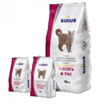 Сухой полнорационный корм для взрослых кошек Лосось и рис 