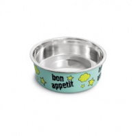 Миска Триол Bon Appetit BL34 0,45л д/жив метал на резинке Миска Триол Bon Appetit BL34 0,45л д/жив метал на резинке