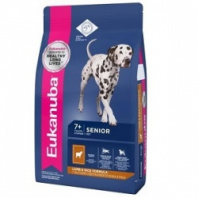 Корм для собак Eukanuba Senior All Breed сухой для стареющих собак 7+ с высоким содержанием ягнёнка и риса,2,5 кг