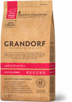 Сухой низкозерновой корм GRANDORF для собак всех пород ягненок с рисом 1 кг