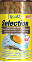  TetraSelection (4в1: хлопья, чипсы, гранулы, вафер микс) 100мл  В одной баночке 4 разных корма для всех видов рыб (Германия)