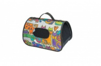 Сумка-переноска ЭКО Турне №1 36,5х22х22см жесткая, нейлон принт*1 