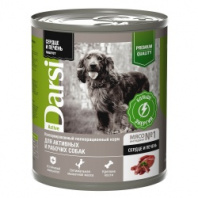 Дарси д/собак активных и рабочих собак сердце с печенью паштет банка 850г (0474-2) Дарси д/собак активных и рабочих собак сердце с печенью паштет банка 850г (0474-2)