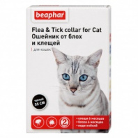 Ошейник Беафар от блох д/кошек 35 см-Черный 