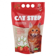 Наполнитель CAT STEP силикагелевый с ароматом клубники  3,8л 20363006 (1,81кг) 