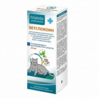 Pchelodar Ветспокоин успокаивающее и противорвотное средство, для кошек 25мл суспензия Pchelodar Ветспокоин успокаивающее и противорвотное средство, для кошек 25мл суспензия