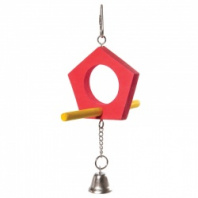 Игрушка для птиц "Качели-домик", 175/205*125 мм