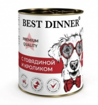 Консервы д/собак говядина кролик Меню №3 340гр 7607 Бест Диннер Консервы д/собак говядина кролик Меню №3 340гр 7607 Бест Диннер