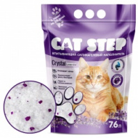 Наполнитель Cat Step Arctic впитывающий силикагелевый лаванда 7,6л