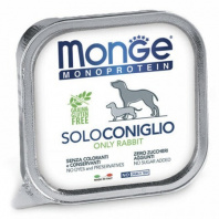 Monge Dog Monoprotein Solo консервы для собак паштет из кролика 150г