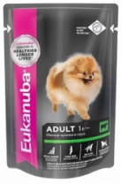 Корм для собак Eukanuba Adult All Breed влажный рацион с говядиной в соусе,100г