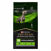 Сухой корм Pro Plan Veterinary Diets HA Hypoallergenic для щенков и взрослых собак при аллергических реакциях, Пакет, 3 кг