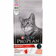 Сухой корм Pro Plan® для взрослых кошек, с высоким содержанием лосося, Пакет, 1,5 кг 