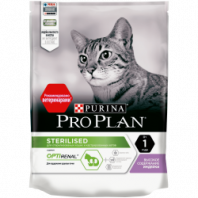 Сухой корм Pro Plan® для стерилизованных кошек и кастрированных котов, с высоким содержанием индейки, Пакет, 200 г Сухой корм Pro Plan® для стерилизованных кошек и кастрированных котов, с высоким содержанием индейки, Пакет, 200 г