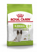 Корм для взрослых собак очень мелких размеров Royal Canin X-Small Adult 8+ сухой старше 8 лет, 0,5 кг