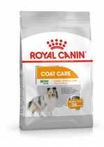 Корм для собак Royal Canin Mini Coat Care Корм сухой для взрослых собак мелких размеров с тусклой и сухой шерстью, 1 кг