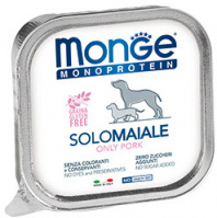Консервы д/с паштет из свинины 150 г Monge Dog Monoprotein Solo (28100)
