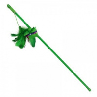 Игрушка Triol Удочка-дразнилка Зеленые перья для кошек C4012 (48см) Игрушка Triol Удочка-дразнилка Зеленые перья для кошек C4012 (48см)
