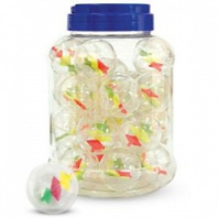 Игрушка д/к Мяч прозрачный d45мм 1шт (уп=25 шт) 3853 