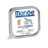 Monge Dog Monoprotein Solo консервы для собак паштет из оленины 150г