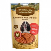 Деревенские Куриные медальоны сушеные 90 гр Деревенские Куриные медальоны сушеные 90 гр