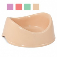 Миска двойная пластик Бисквит бежевая 0,4 л Миска двойная пластик Бисквит бежевая 0,4 л