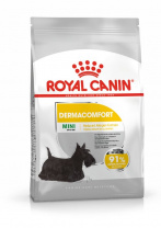 Корм для взрослых собак мелких размеров при раздражениях и зуде кожи Royal Canin Mini Dermacomfort, сухой, 1 кг