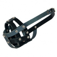 Намордник Gamma №3 кожа/сетка  Цн-00400 (51см)