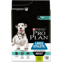 Сухой корм Pro Plan® для взрослых собак крупных пород с атлетическим телосложением с чувствительным пищеварением, с высоким содержанием ягненка, Пакет, 3 кг