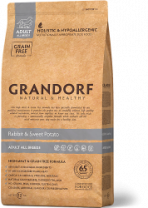 Сухой беззерновой корм GRANDORF для собак всех пород кролик с бататом 1 кг
