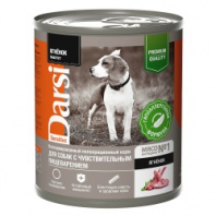 Дарси д/собак с чув.пищеварением ягненок паштет 850г Дарси д/собак с чув.пищеварением ягненок паштет 850г