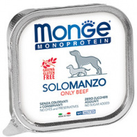 Monge Dog Monoprotein Solo консервы для собак паштет из говядины 150г