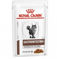 Корм для кошек с нарушениями пищеварения Royal Canin Gastrointestinal Moderate Calorie, влажный диетический, 100г 