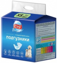 Cliny Подгузники для собак и кошек, xs (2- 4кг) 11 шт. Cliny Подгузники для собак и кошек, xs (2- 4кг) 11 шт.