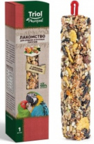 Лакомство Триол Стандарт для средних и крупных попугаев с орехами и фруктами 110 гр